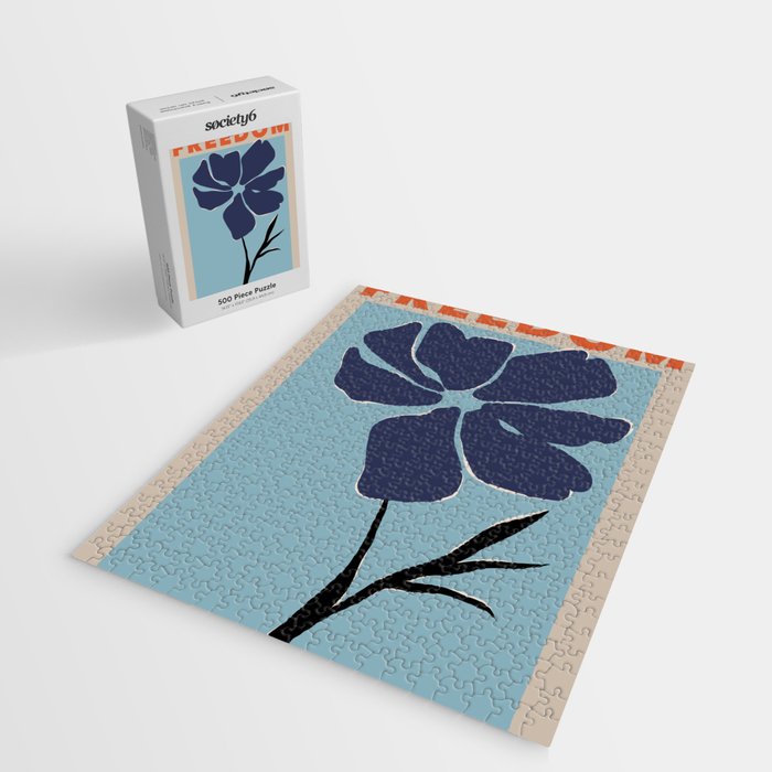 freedom floral poster  Jigsaw Puzzle Gallery Image 2