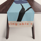 freedom floral poster  Table Runner Gallery Image 1