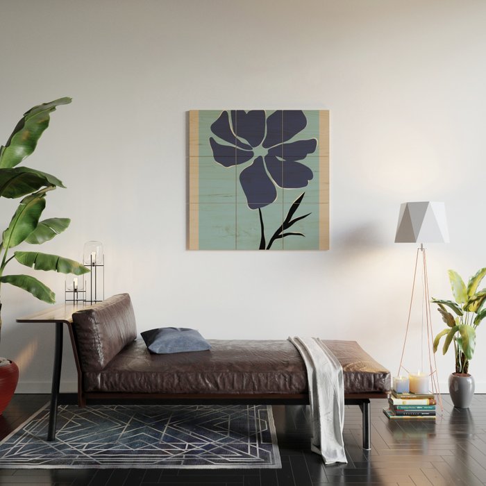 freedom floral poster  Wood Wall Art Gallery Image 2
