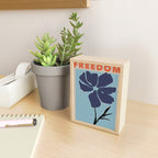 freedom floral poster  Mini Art Print Gallery Image 2