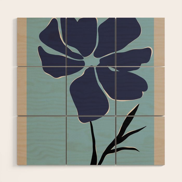 freedom floral poster  Wood Wall Art Gallery Image 1