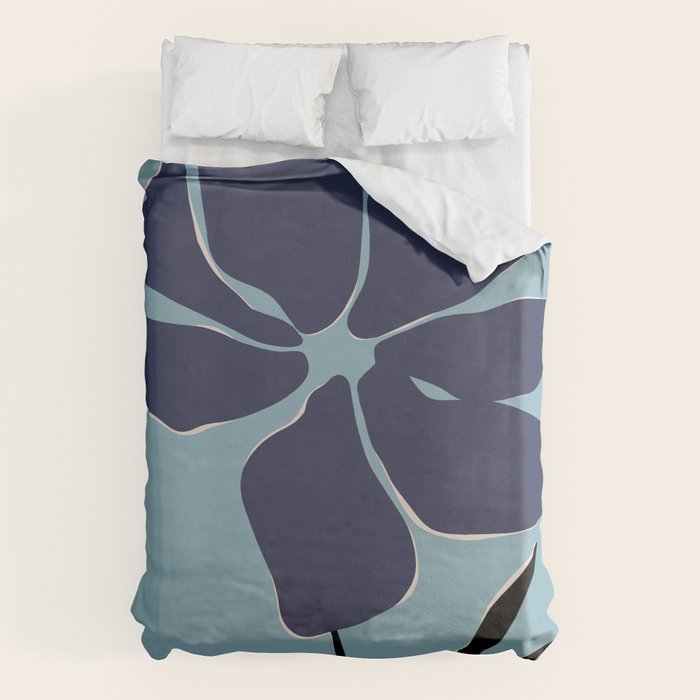 freedom floral poster  Duvet Cover Gallery Image 6