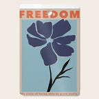 freedom floral poster  Cutting Board Gallery Image 1