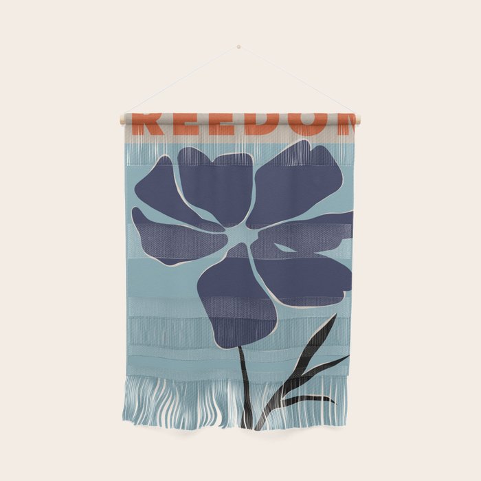 freedom floral poster  Wall Hanging Gallery Image 1