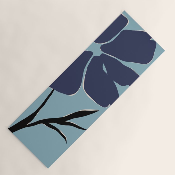 freedom floral poster  Yoga Mat Gallery Image 1