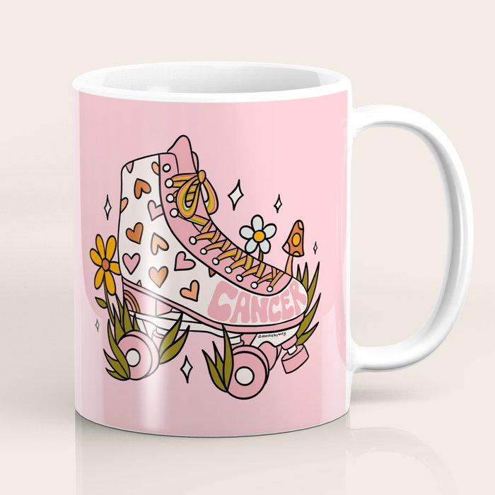 Cancer Zodiac Roller Skate Coffee Mug Gallery Image 1