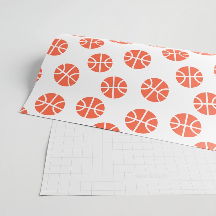 Basketball Pattern Wrapping Paper Gallery Image 2