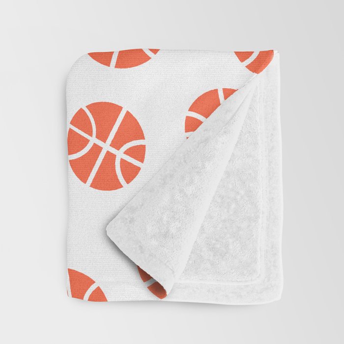 Basketball Pattern Throw Blanket Gallery Image 3