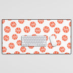 Basketball Pattern Desk Mat Gallery Image 1
