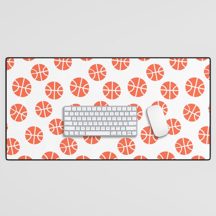 Basketball Pattern Desk Mat Gallery Image 1