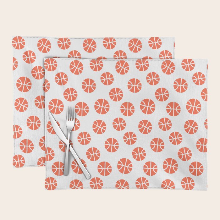 Basketball Pattern Placemat Gallery Image 1