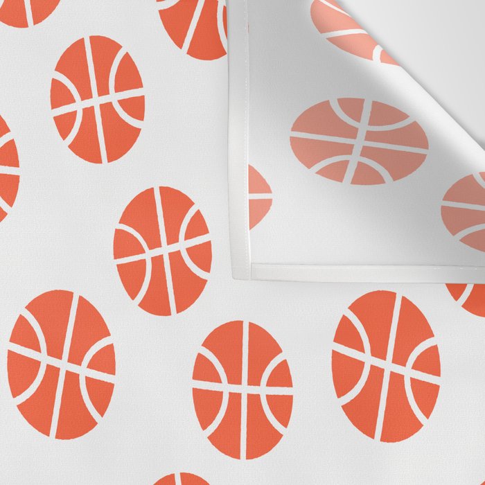 Basketball Pattern Wall Tapestry Gallery Image 3