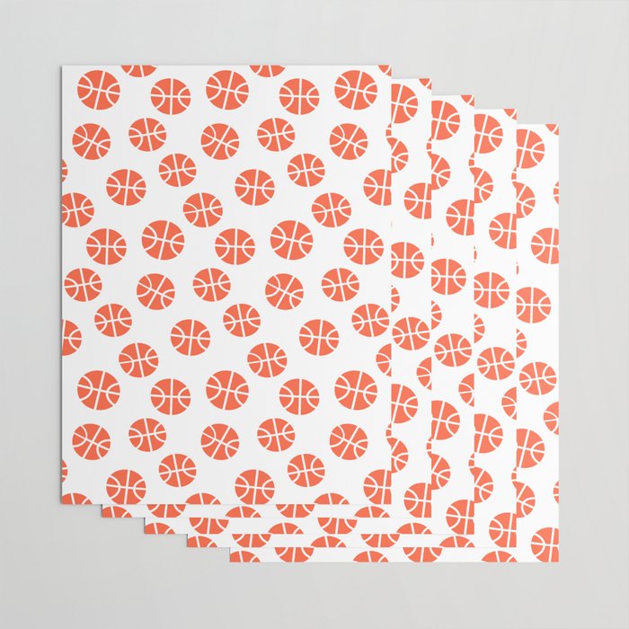 Basketball Pattern Wrapping Paper Gallery Image 3
