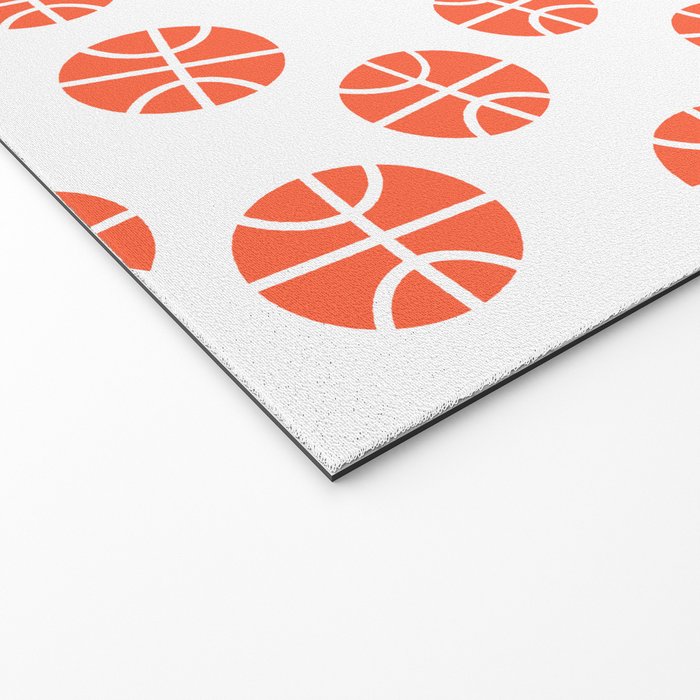 Basketball Pattern Welcome Mat Gallery Image 2