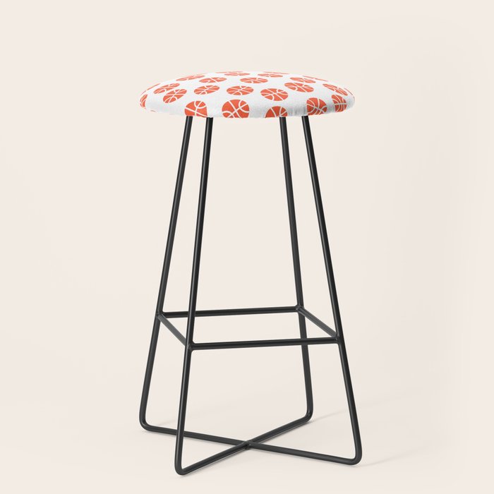 Basketball Pattern Stool Gallery Image 1