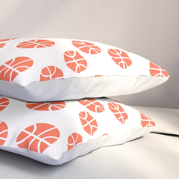 Basketball Pattern Pillow Sham Gallery Image 3