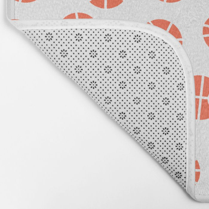 Basketball Pattern Bath Mat Gallery Image 2