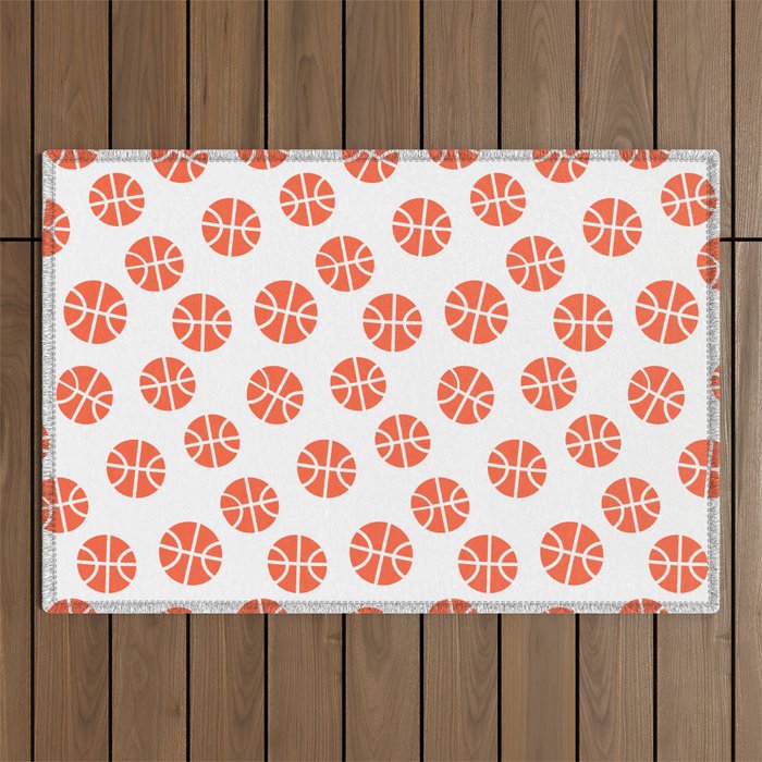 Basketball Pattern Outdoor Rug Gallery Image 1