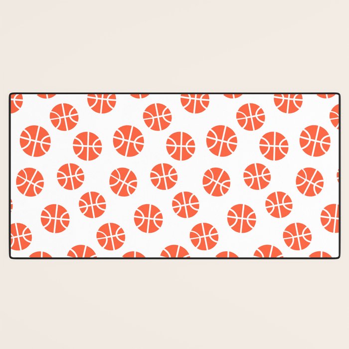 Basketball Pattern Desk Mat Gallery Image 3
