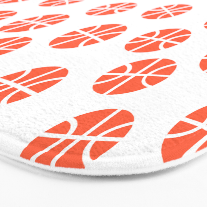 Basketball Pattern Bath Mat Gallery Image 3