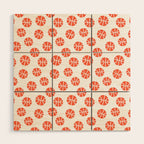 Basketball Pattern Wood Wall Art Gallery Image 1
