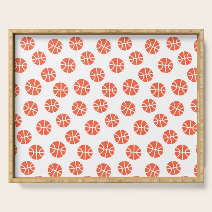 Basketball Pattern Serving Tray Gallery Image 1
