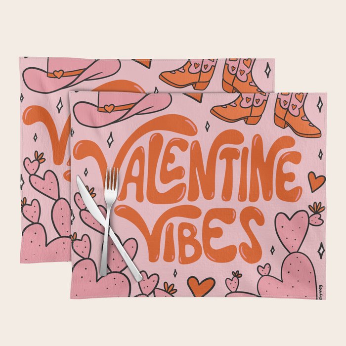 Valentine Vibes Placemat Gallery Image 1