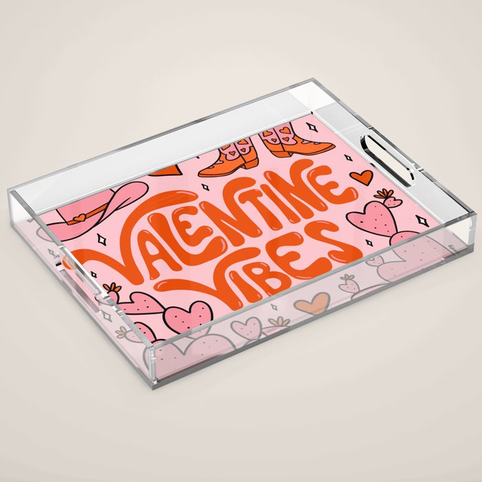 Valentine Vibes Acrylic Tray Gallery Image 1