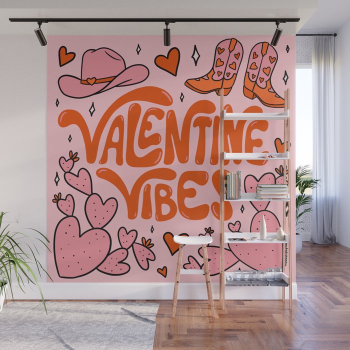Valentine Vibes Wall Mural Gallery Image 1