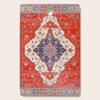North And South Vine Red Medallion Kazak Persian Rug Cutting Board Gallery Image 1