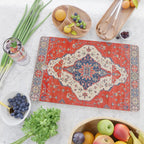 North And South Vine Red Medallion Kazak Persian Rug Cutting Board Gallery Image 2