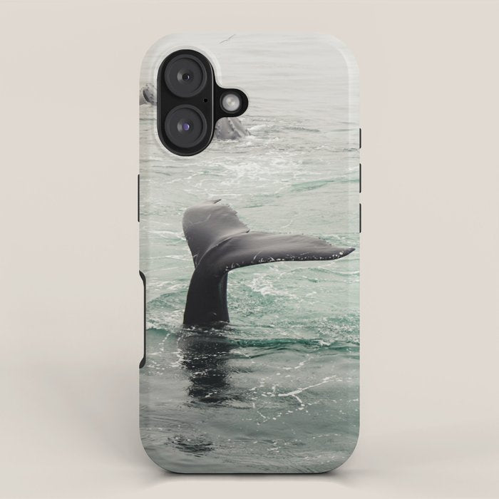 Whale Tail - ocean humpback whale photograph iPhone Case Gallery Image 1
