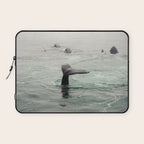 Whale Tail - ocean humpback whale photograph Laptop Sleeve Gallery Image 1