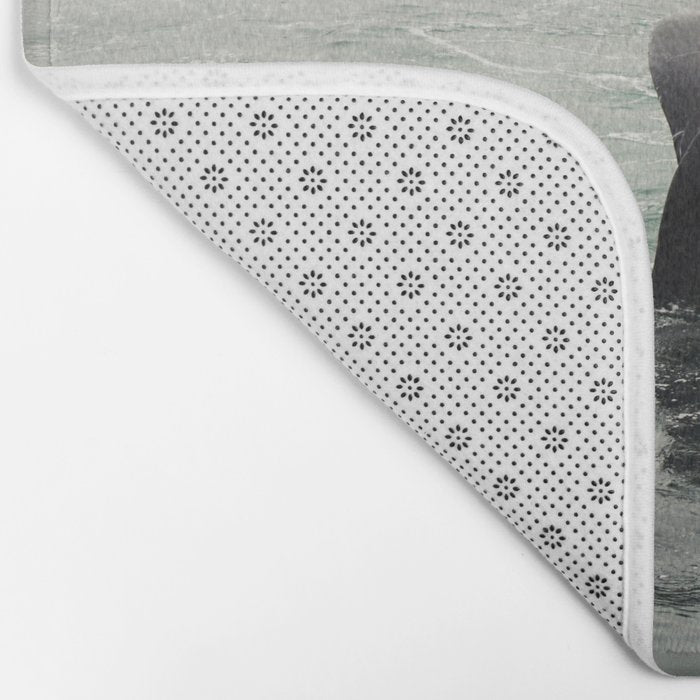 Whale Tail - ocean humpback whale photograph Bath Mat Gallery Image 2