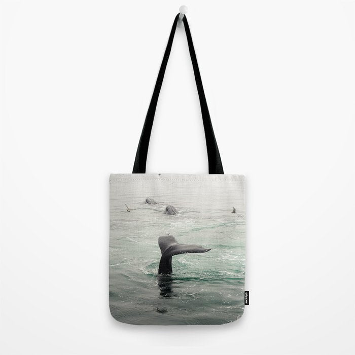 Whale Tail - ocean humpback whale photograph Tote Bag Gallery Image 2