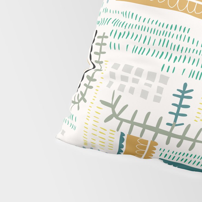 Block print geometrics Pillow Sham Gallery Image 4