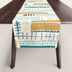 Block print geometrics Table Runner Gallery Image 1