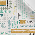 Block print geometrics Wall Tapestry Gallery Image 3