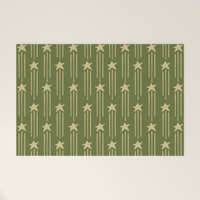 Vintage Christmas Stars Welcome Mat Gallery Image 1