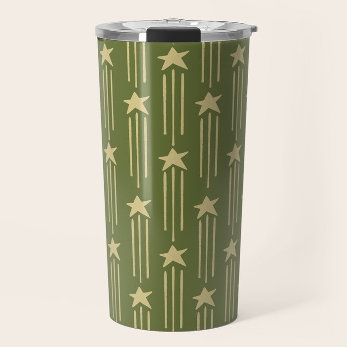 Vintage Christmas Stars Travel Mug Gallery Image 1