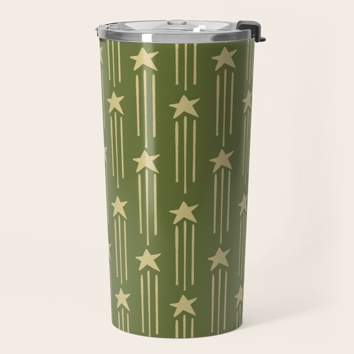 Vintage Christmas Stars Travel Mug Gallery Image 2