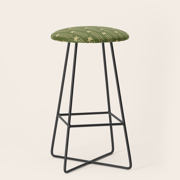 Vintage Christmas Stars Stool Gallery Image 1