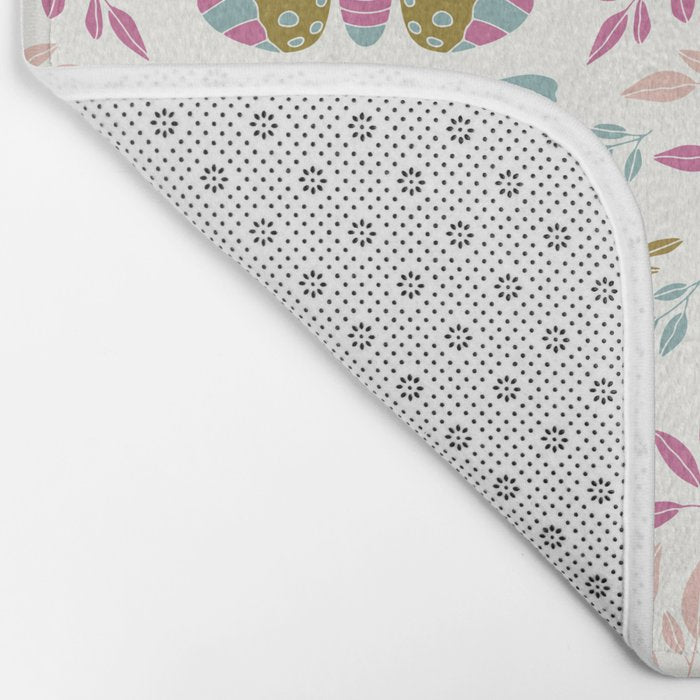 Vintage Butterflies  Bath Mat Gallery Image 2