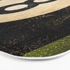 Billiards Ball pool ball number 8 ball eight numeral game room man cave art Bath Mat Gallery Image 3