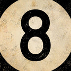 Billiards Ball pool ball number 8 ball eight numeral game room man cave art Coffee Mug Gallery Image 2