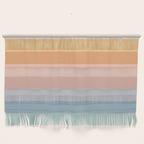 Pastel Retro Rainbow Stripes  Wall Hanging Gallery Image 1