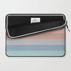 Pastel Retro Rainbow Stripes  Laptop Sleeve Gallery Image 2