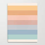 Pastel Retro Rainbow Stripes  Notebook Gallery Image 4