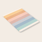 Pastel Retro Rainbow Stripes  Notebook Gallery Image 2