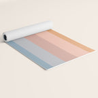Pastel Retro Rainbow Stripes  Yoga Mat Gallery Image 2